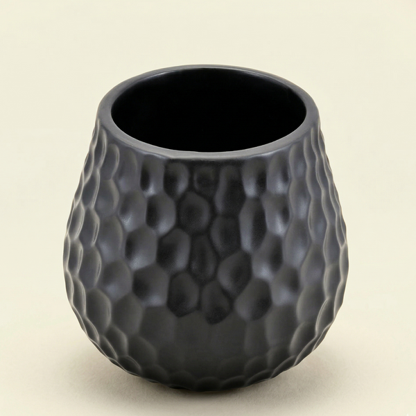 Honeycomb Kalabasa · Matte Ceramic · Juodas